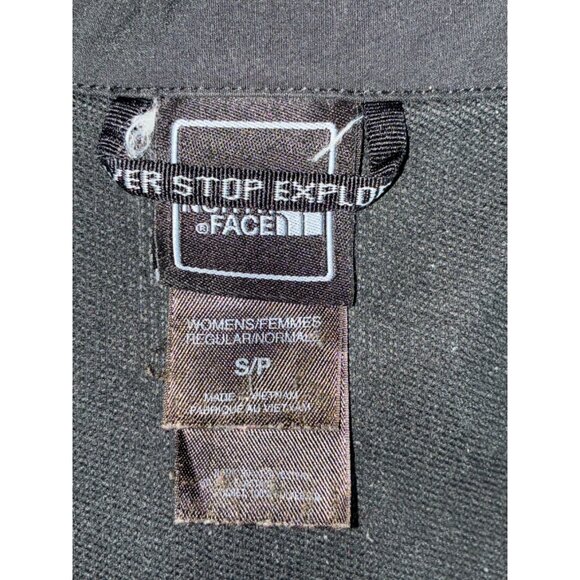 The North Face TNF APEX Zip-Up Soft Shell Jacket Solid Black Pockets Sz S/P #k - Picture 7 of 8